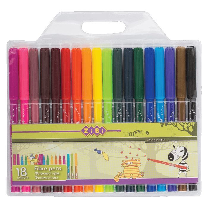 Фломастери ZiBi 18 colors (ZB.2803)