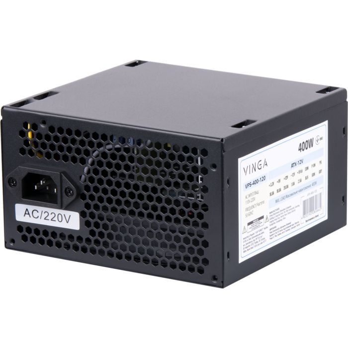 Блок живлення Vinga 400W ОЕМ (VPS-400-120) зображення 6