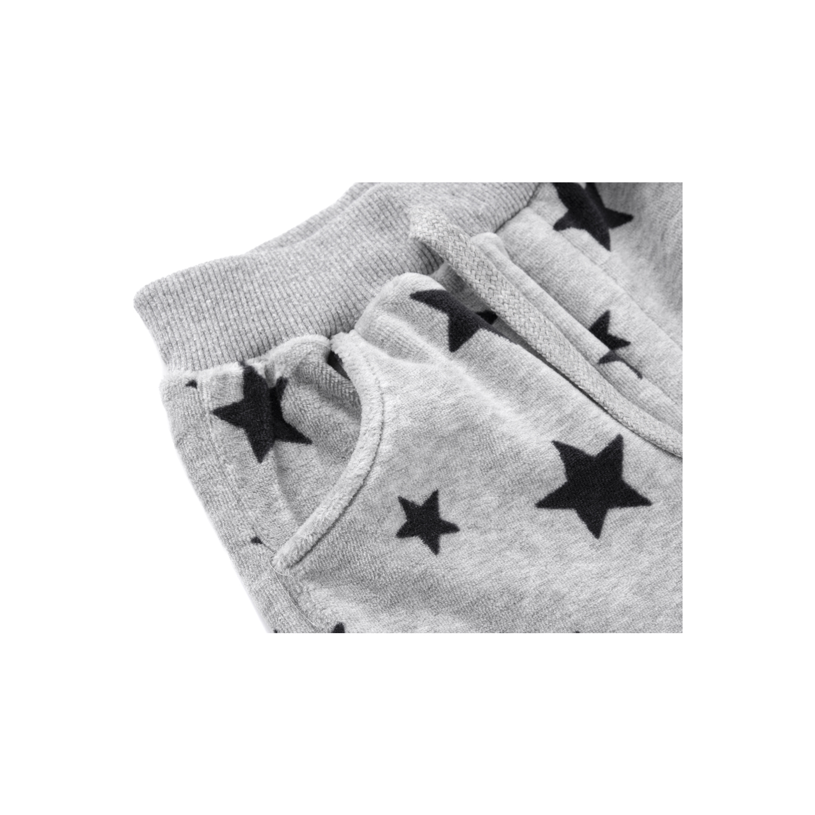 Набір дитячого одягу Breeze велюровий з вертольотом і штанцями в зірочку (8113-74/B-gray) зображення 4