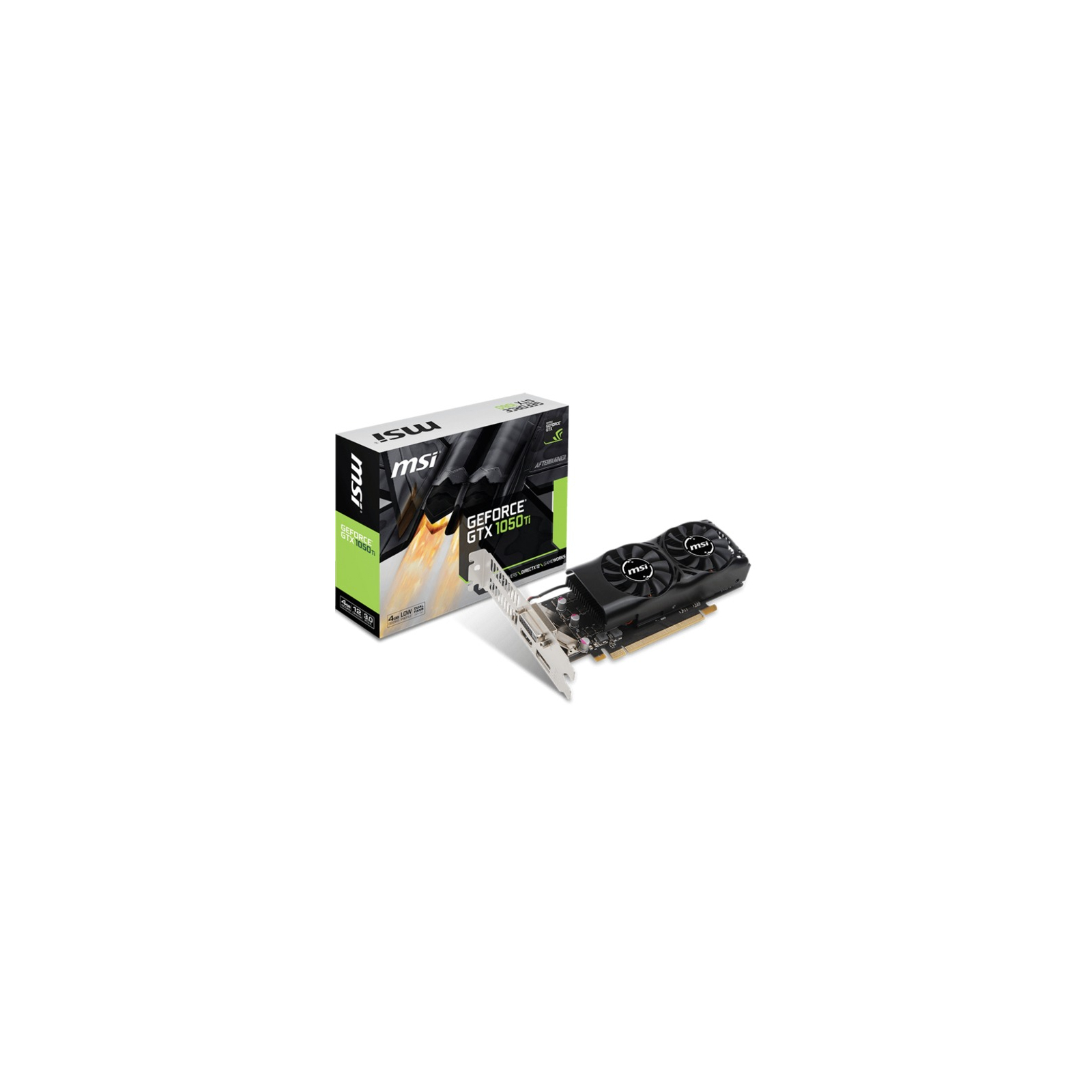 Відеокарта MSI GeForce GTX1050 Ti 4096Mb LP (GTX 1050 Ti 4GT LP)