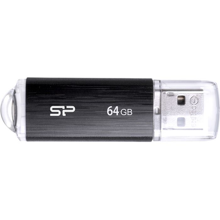 USB флеш накопичувач Silicon Power 16GB Ultima U02 Black USB 2.0 (SP016GBUF2U02V1K)