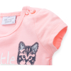 Набор детской одежды Breeze футболка с котиком и штанишки с кармашками (8983-80G-peach) изображение 4