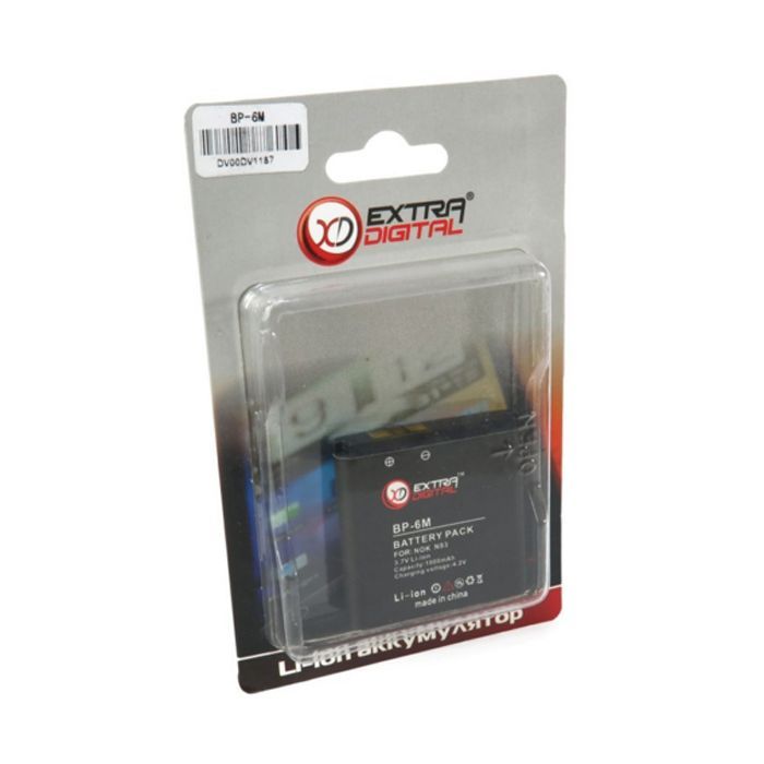 Аккумуляторная батарея Extradigital Nokia BP-6M (1000 mAh) (DV00DV1187) изображение 6