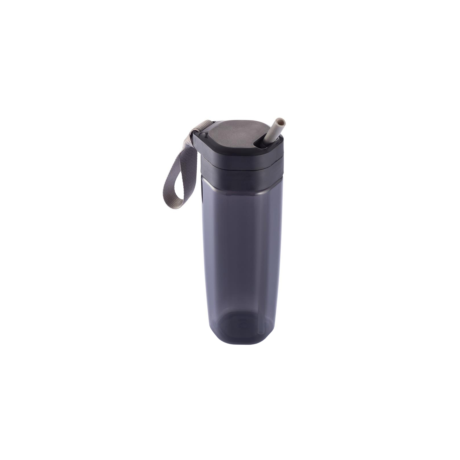 Пляшка для води XD Modo с трубочкой черная (P436.041)