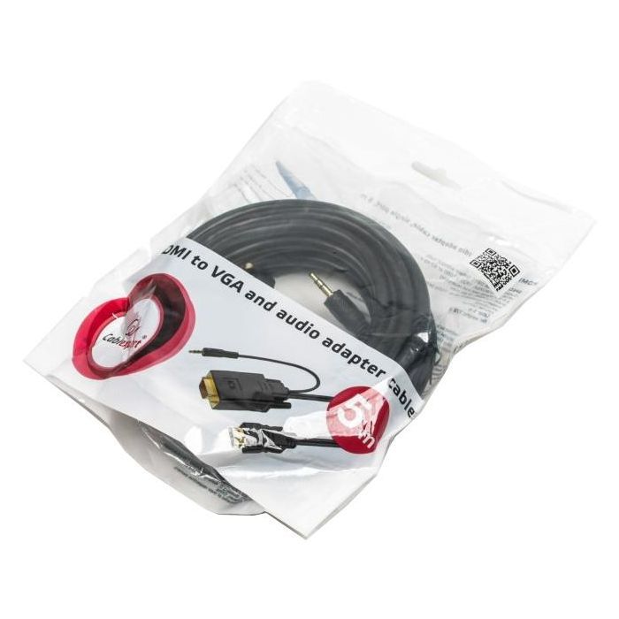 Перехідник HDMI to VGA 5.0m Cablexpert (A-HDMI-VGA-03-5M) зображення 2