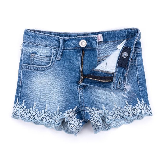 Шорти дитячі Breeze з мереживом (OZ-18810-128G-blue) зображення 3