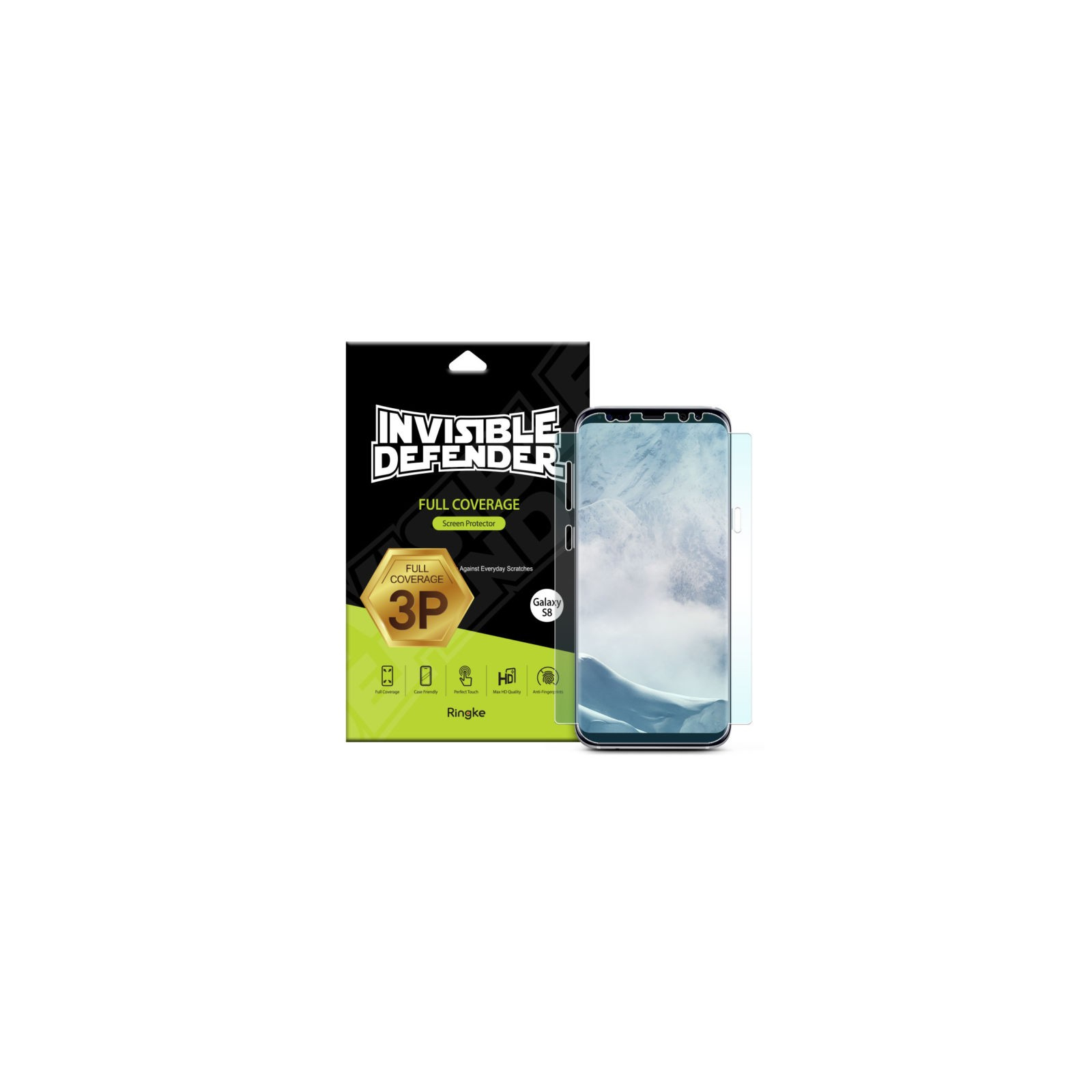 Пленка защитная Ringke для телефона Samsung Galaxy S8 Full Cover (RSP4324)