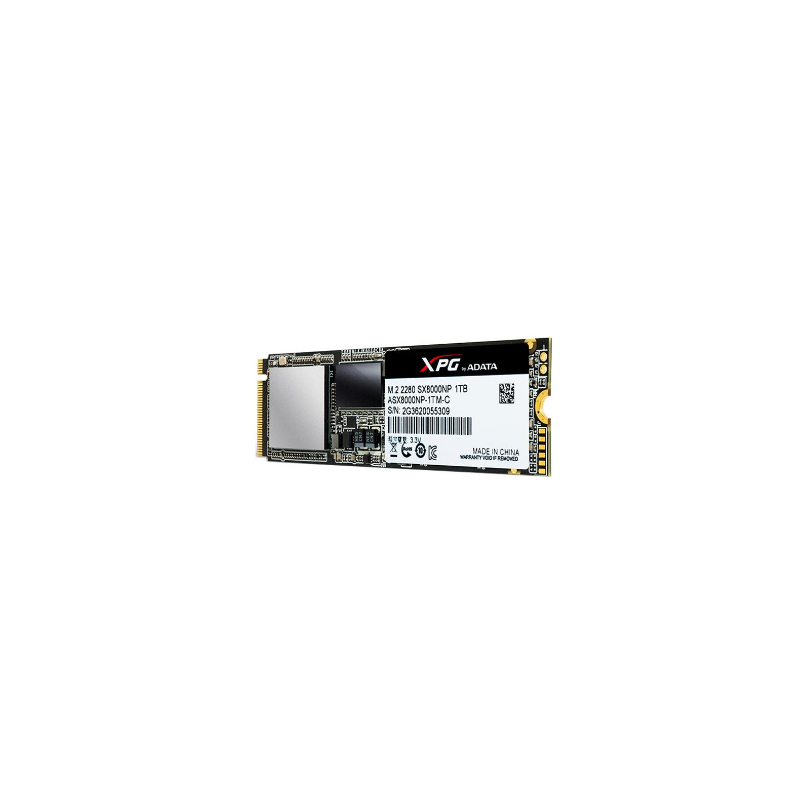Накопитель SSD M.2 2280 1TB ADATA (ASX8000NPC-1TM-C) изображение 4