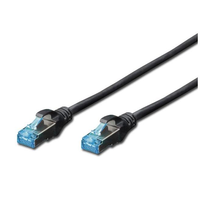 Патч-корд Digitus 2м, cat.5e, SF-UTP, AWG 26/7, black (DK-1531-020/BL)