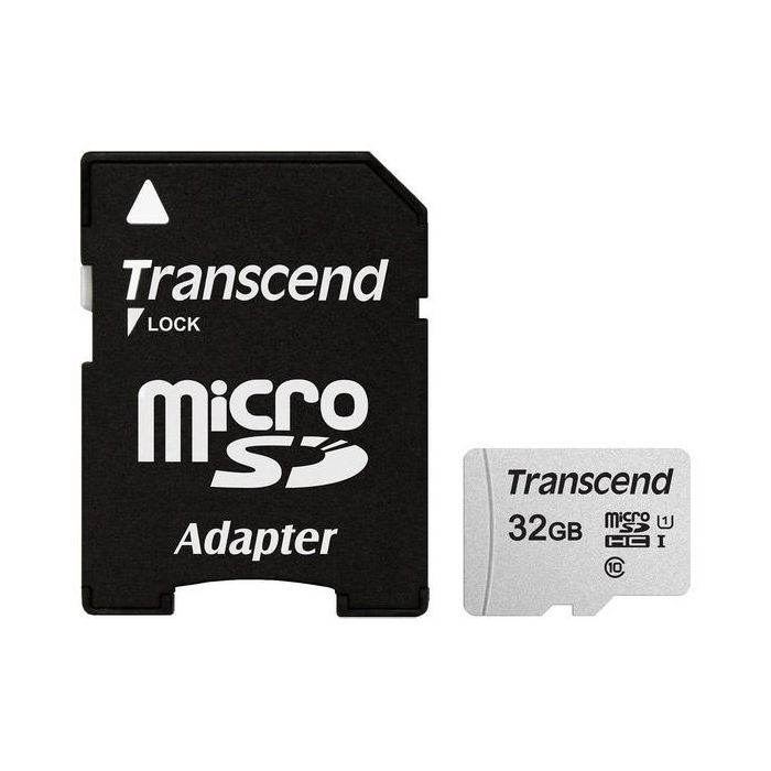 Карта памяти Transcend 32GB microSDHC class 10 UHS-I U1 (TS32GUSD300S-A)