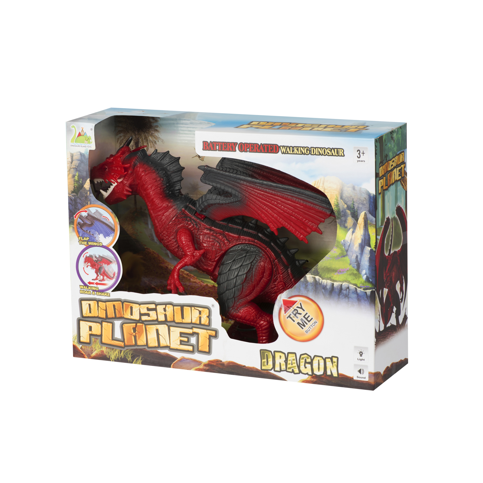 Интерактивная игрушка Same Toy Динозавр Dinosaur Planet Дракон красный со светом и звуком (RS6169AUt) изображение 11