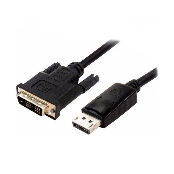 Кабель мультимедійний Display Port to DVI 24+1pin 1.8m (DVI-D) Atcom (9504)
