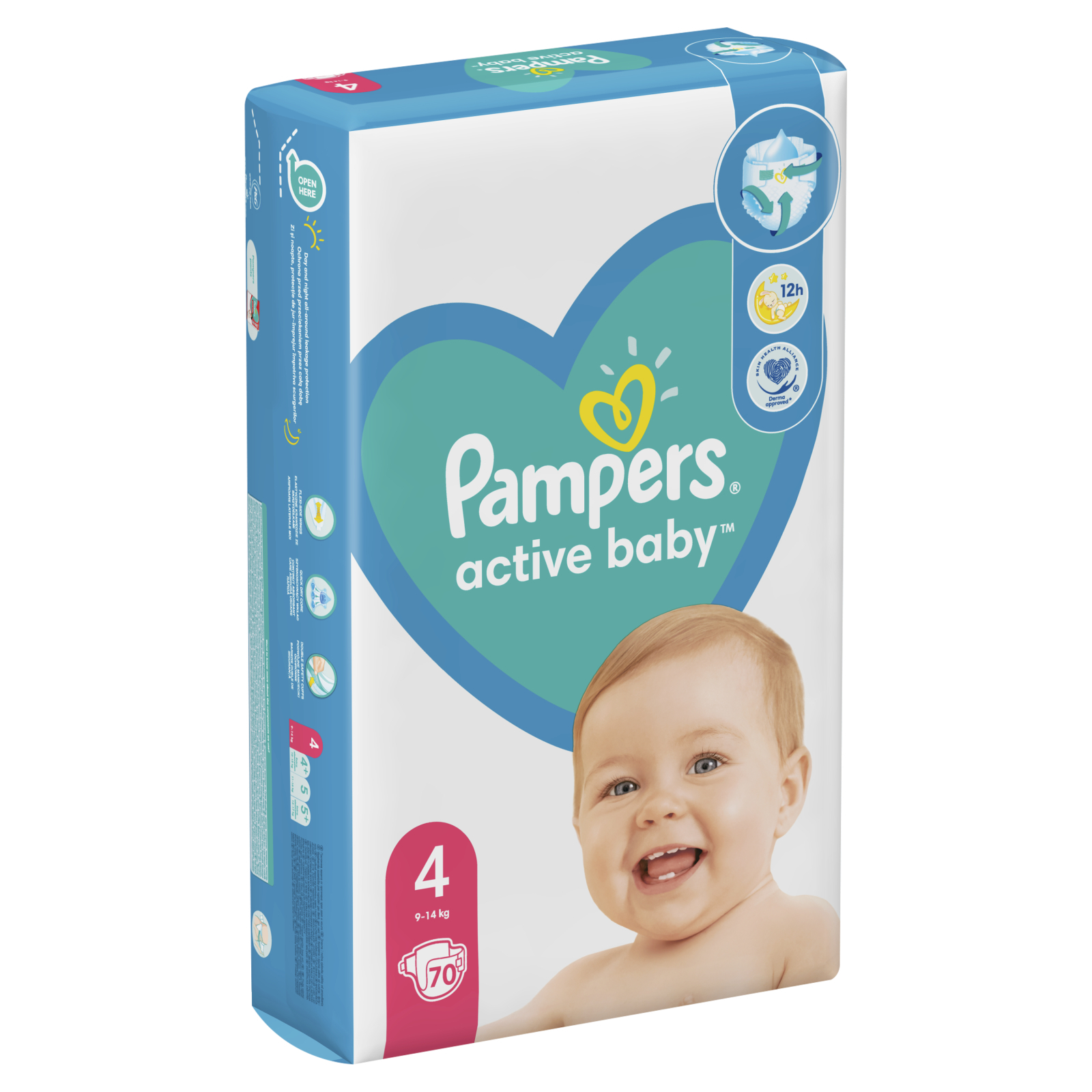 Подгузники Pampers Active Baby Maxi Размер 4 (9-14 кг) 174 шт (8001090910820) изображение 3