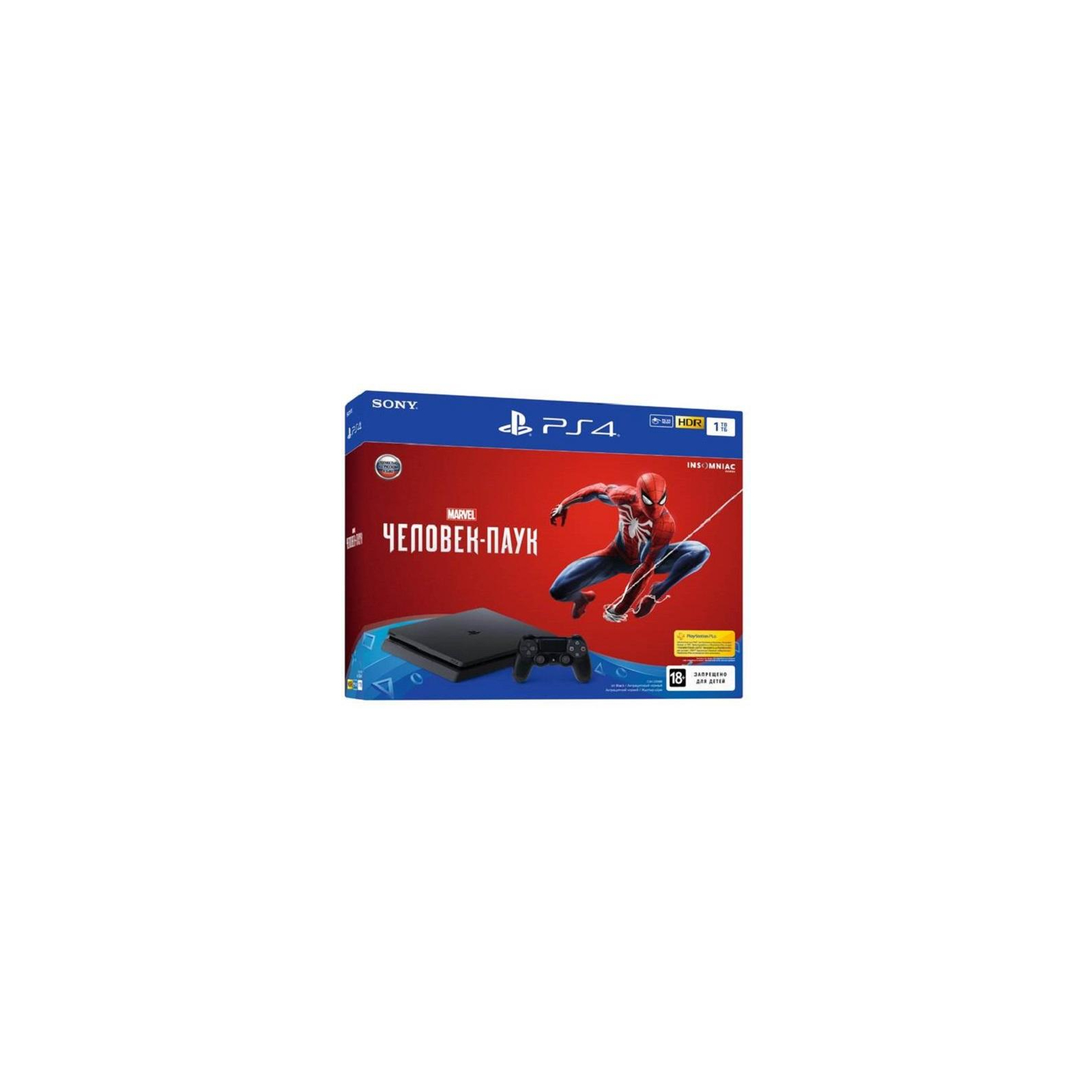 Игровая консоль Sony PlayStation 4 Slim 1Tb Black (Spider-Man) (9763215)