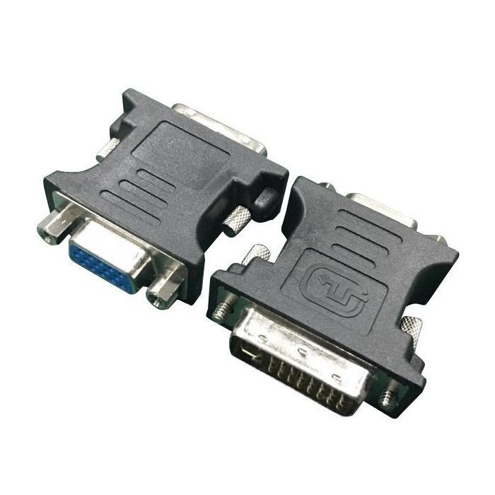 Переходник DVI (24+5 пин)/VGA, M/F HD (3 ряда) Cablexpert (A-DVI-VGA-BK)