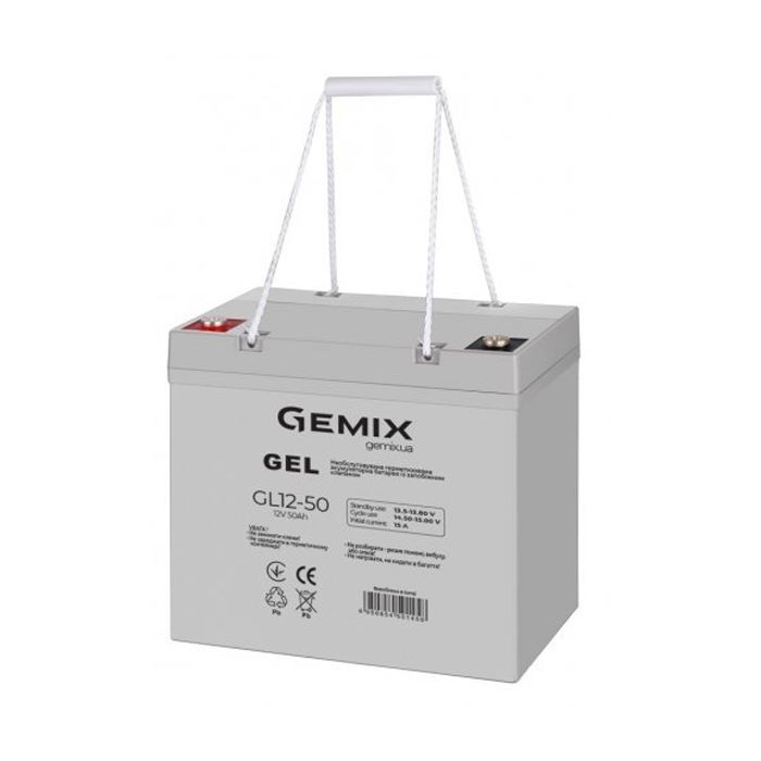 Батарея к ИБП Gemix GL 12В 50Ач (GL12-50) изображение 2
