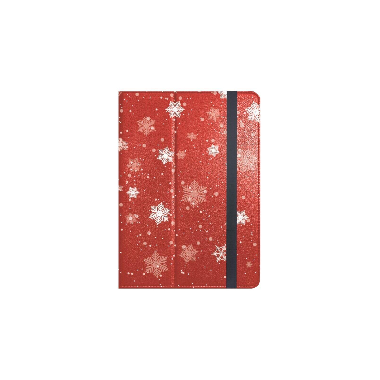 Чехол для планшета Drobak 7" снежинки (Red) (446805)