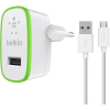 Зарядное устройство Belkin USB Home Charger (2.4Amp) w/cable Micro-USB,WHT (F8M886vf04-WHT)