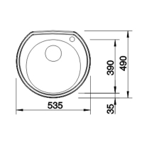 Мойка кухонная Blanco 513312 RONDOVAL C (513312 RONDOVAL) изображение 3