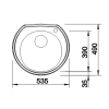 Мойка кухонная Blanco 513312 RONDOVAL C (513312 RONDOVAL) изображение 3
