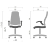 Офисное кресло Аклас Либерти CH TILT Коричневое (11870) изображение 6