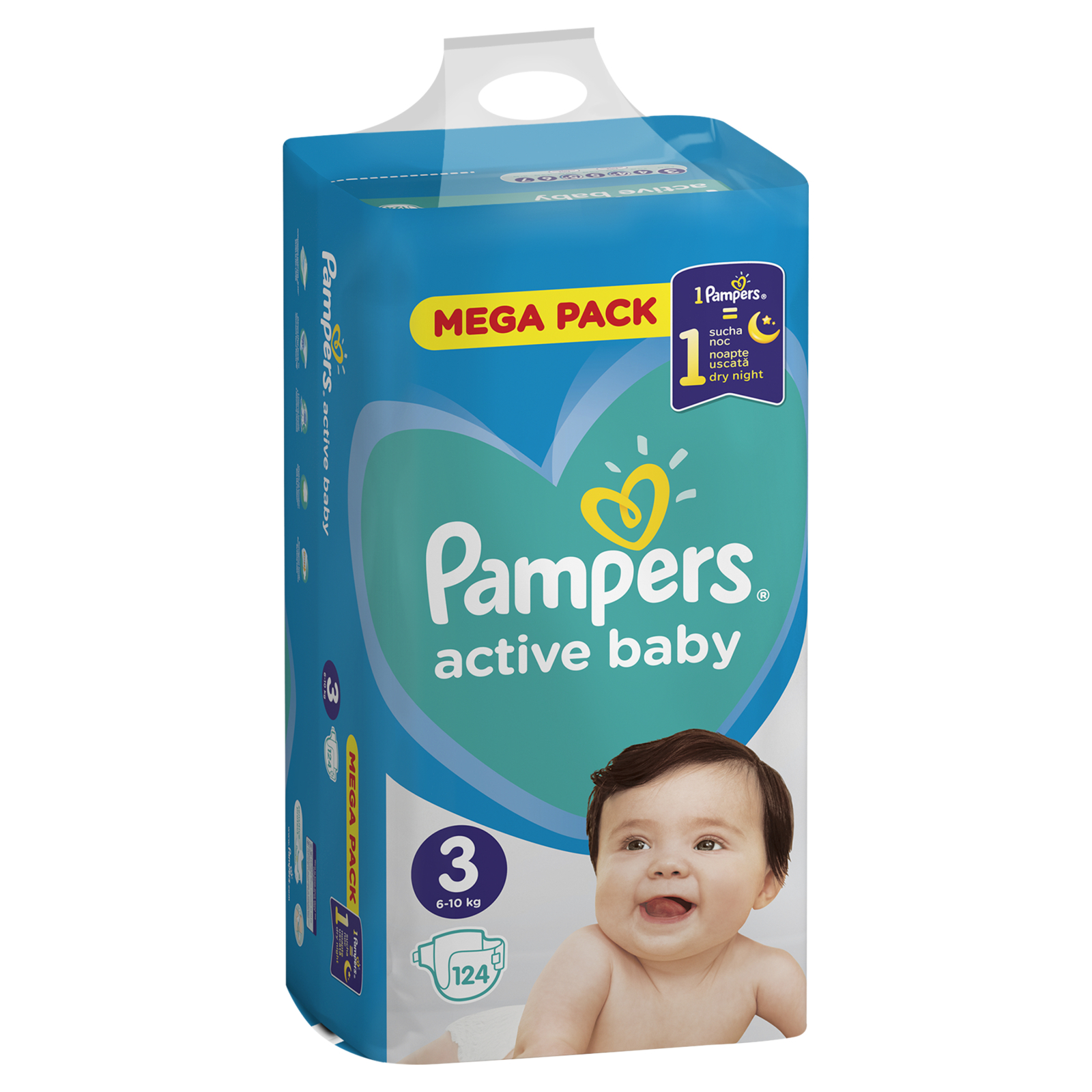 Подгузники Pampers Active Baby Midi Размер 3 (6-10 кг) 70 шт (8001090948656) изображение 4