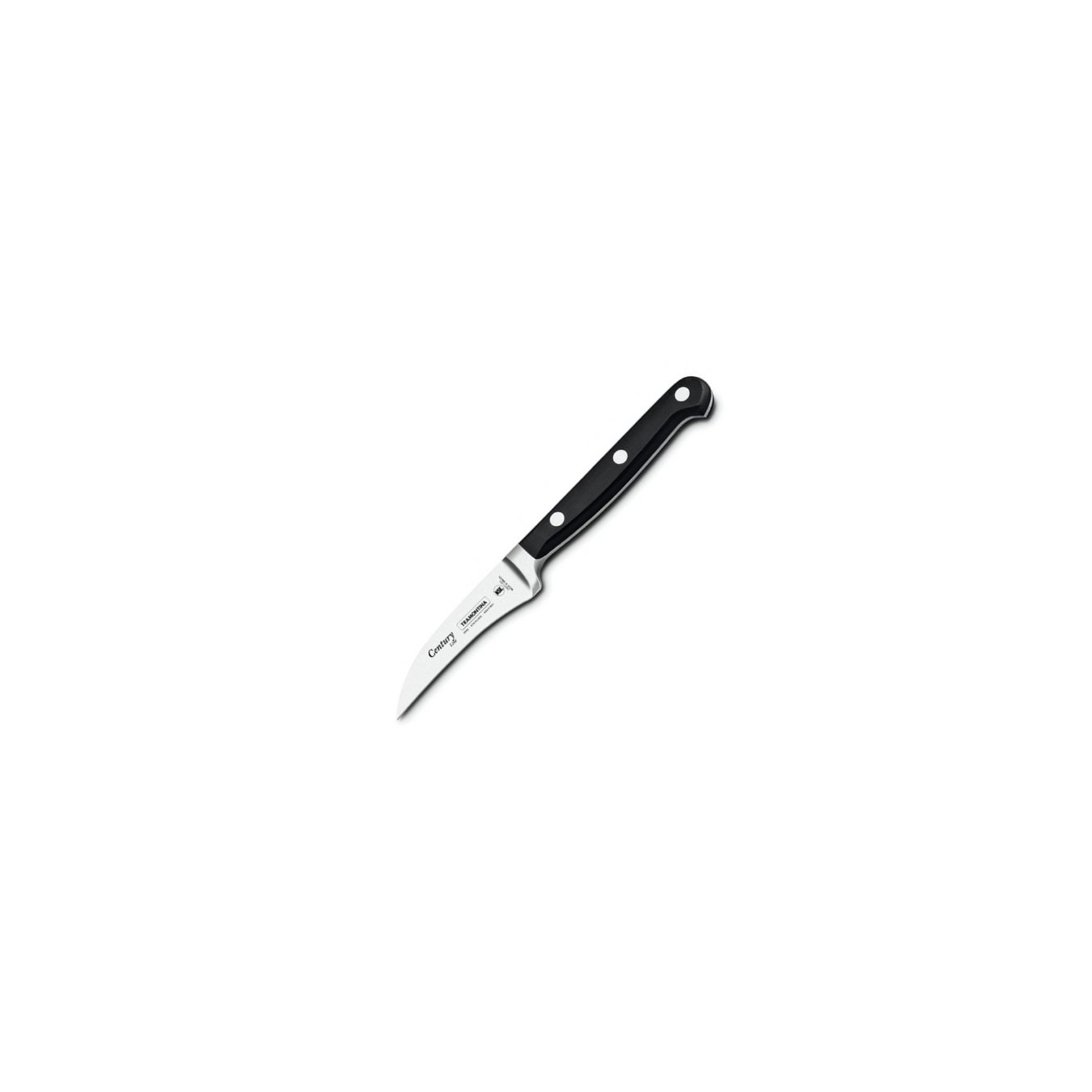 Кухонный нож Tramontina Century для чистки овощей 76 мм, загнутый Black (24001/103)