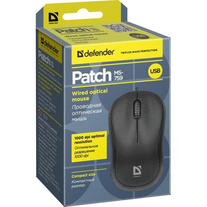 Мышка Defender Patch MS-759 Black (52759) изображение 6
