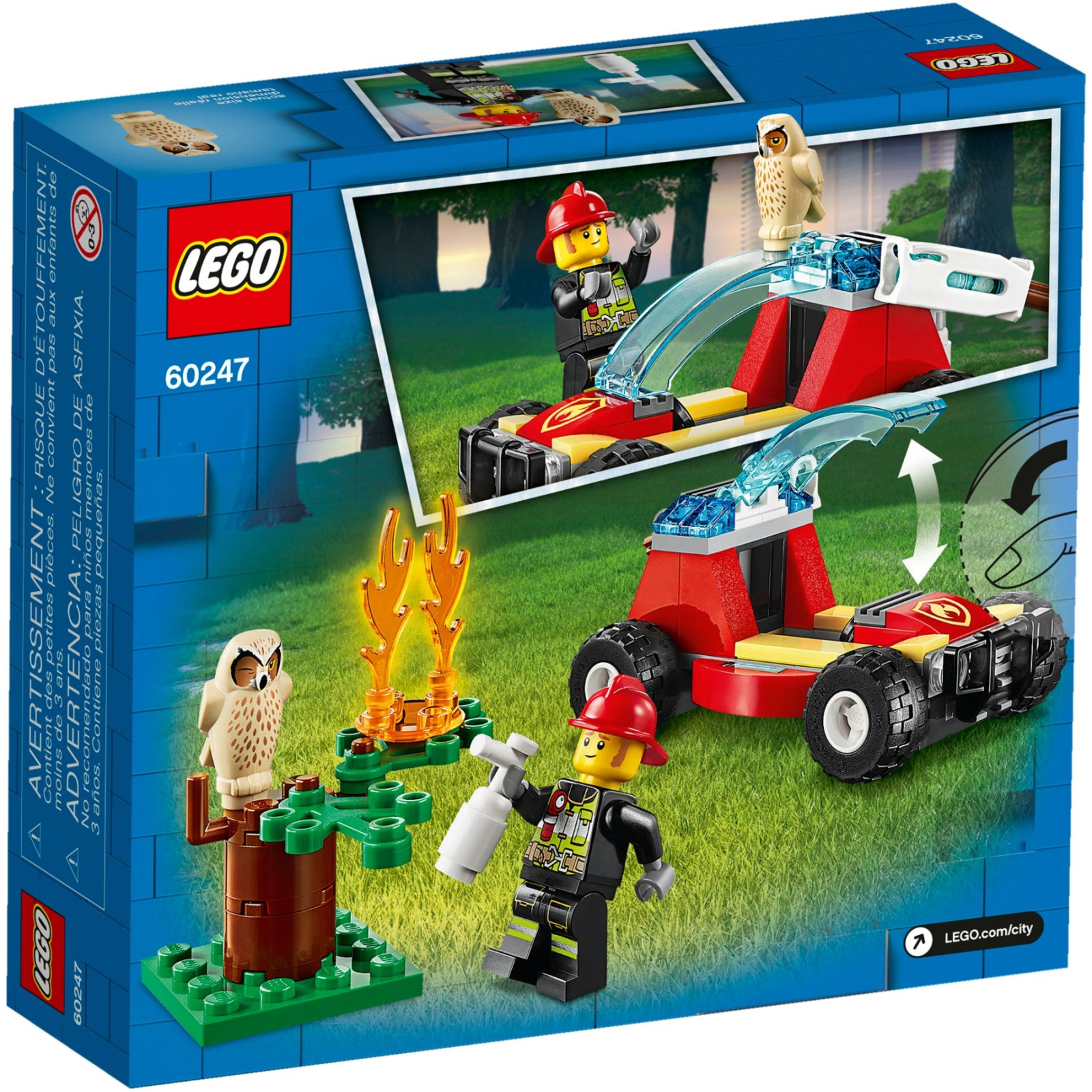 Конструктор LEGO City Fire Лесные пожарные 84 детали (60247) изображение 5