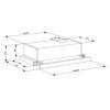Витяжка кухонна Eleyus LOTUS 470 50 BL (LOTUS47050BL) зображення 9
