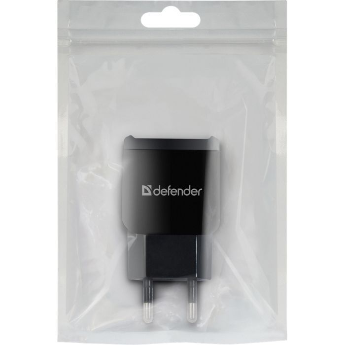 Зарядное устройство Defender EPA-13 black, 2xUSB, 5V/2.1A, package (83840) изображение 3