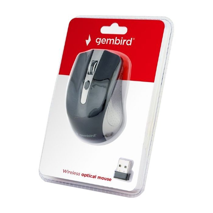 Мышка Gembird MUSW-4B-04-GB Black+Grey (MUSW-4B-04-GB) изображение 3