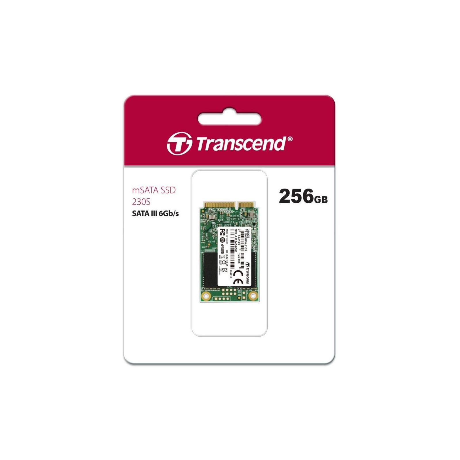 Накопичувач SSD mSATA 128GB Transcend (TS128GMSA230S) зображення 2