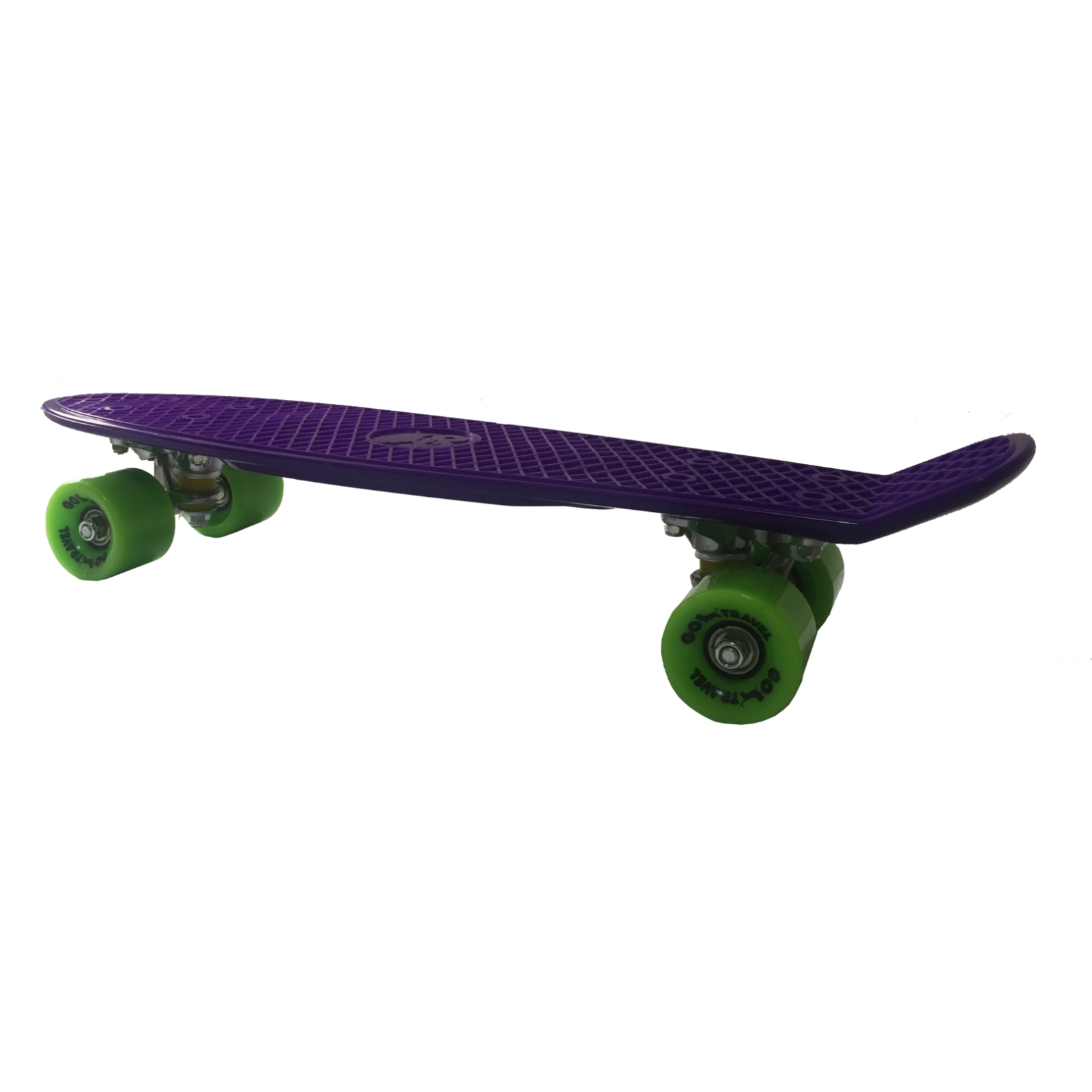 Скейтборд детский GO Travel Фиолетовый с зелеными колесами (LS-P2206PGS) изображение 2