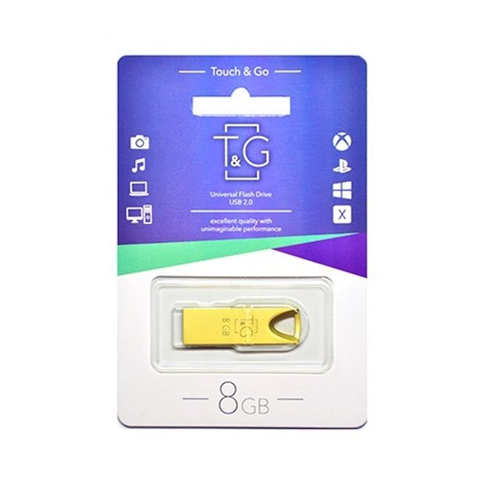 USB флеш накопитель T&G 8GB 117 Metal Series Silver USB 2.0 (TG117SL-8G) изображение 2