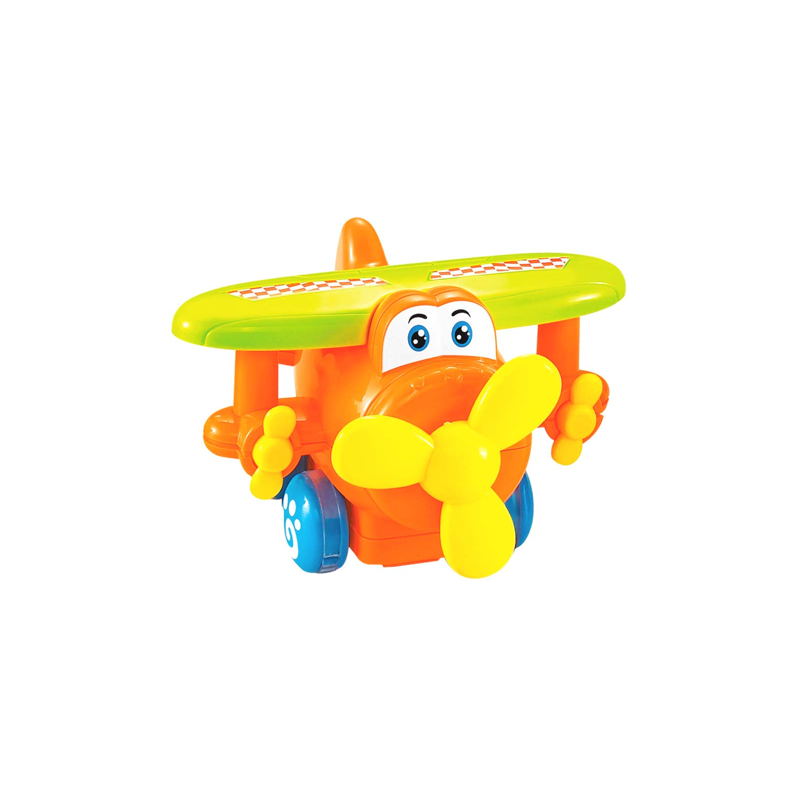 Розвиваюча іграшка BeBeLino Інерційний літачок (помаранчевий) (58153-2)