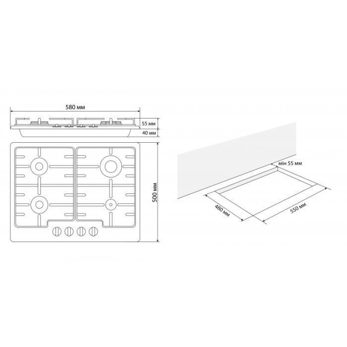 Варочная поверхность Eleyus GRACIA 60 WH EF изображение 12
