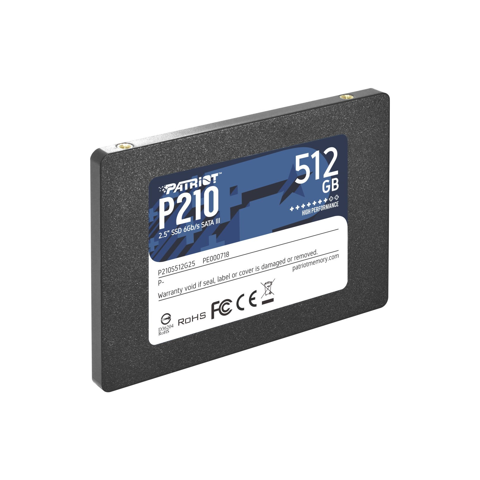 Накопичувач SSD 2.5" 2TB Patriot (P210S2TB25) зображення 2
