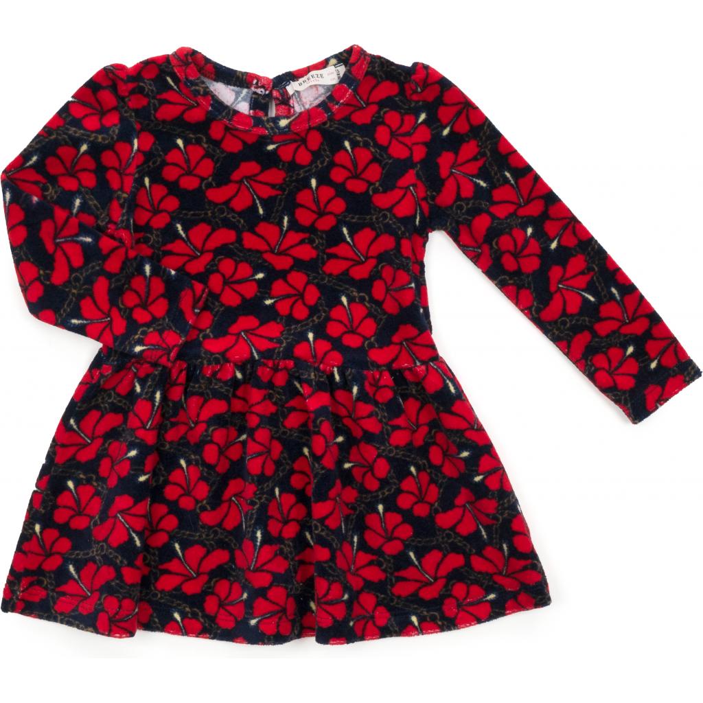 Платье Breeze велюровое (14880-86G-red)