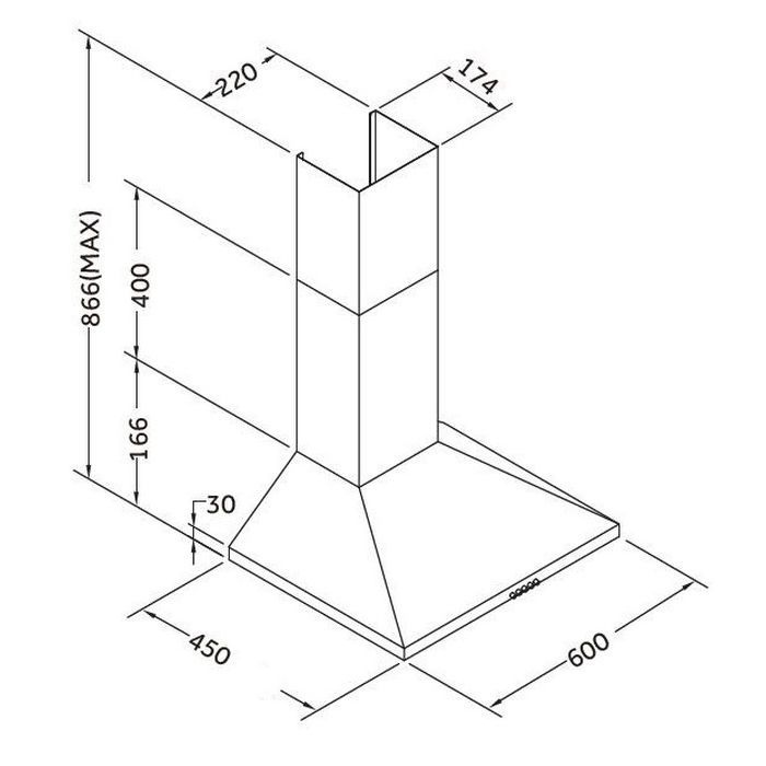 Вытяжка кухонная Pyramida KSX 60 IV изображение 9