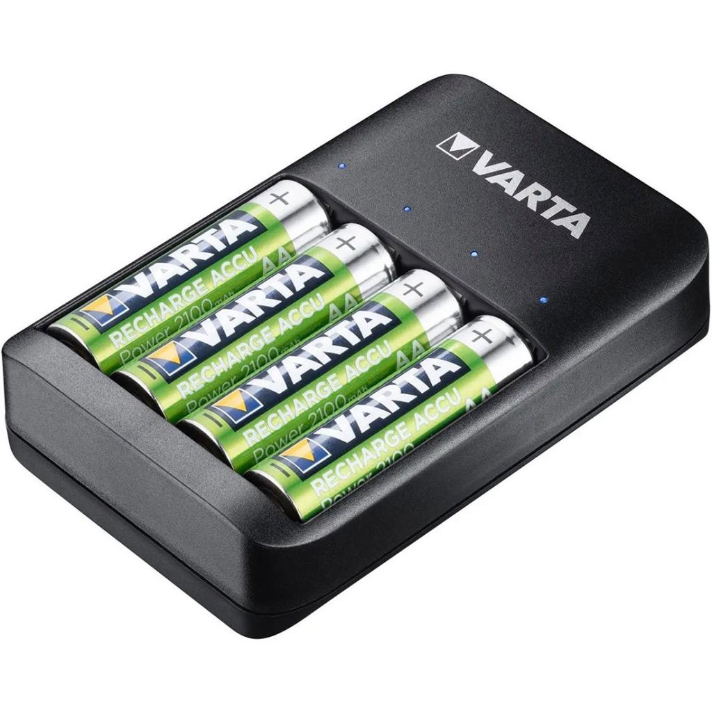 Зарядное устройство для аккумуляторов Varta Value USB Quattro Charger + 4шт. AA 2100 mAh (57652101451) изображение 3