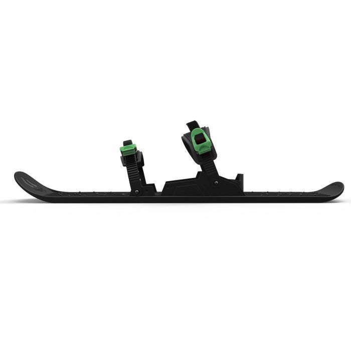 Санки Plastkon OneFoot Miniski Монолыжа черная с зеленым (49652) изображение 2