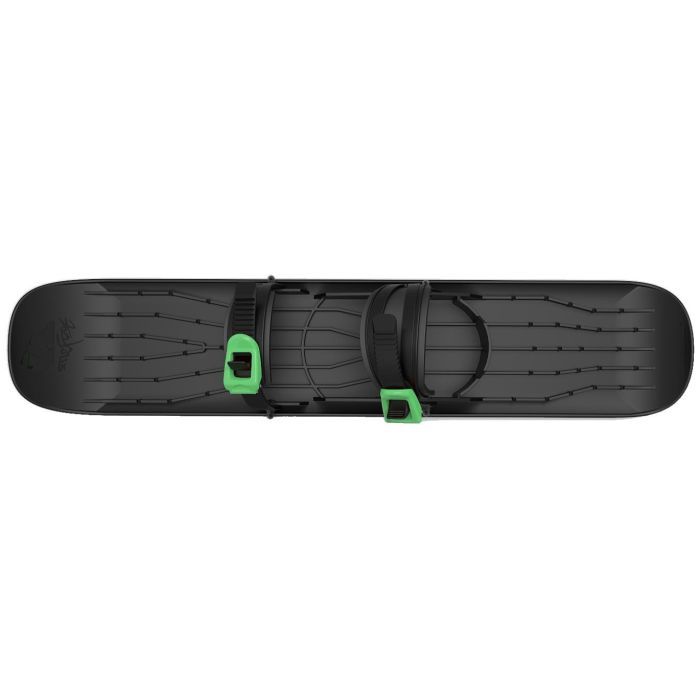 Санки Plastkon OneFoot Miniski Монолыжа черная с зеленым (49652) изображение 3