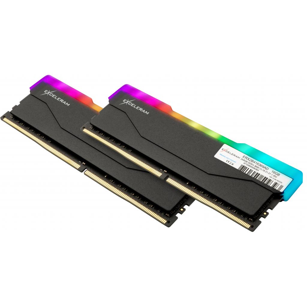 Модуль пам'яті для комп'ютера DDR4 16GB (2x8GB) 3600 MHz RGB X2 Series Black eXceleram (ERX2B416369AD) зображення 2