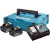 Аккумулятор к электроинструменту Makita набор LXT (BL1830x2, DC18RC, Makpac1) (197952-5) изображение 2