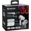 Навушники Defender Twins 636 TWS Pro Bluetooth White (63636) зображення 8