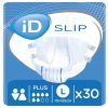 Подгузники для взрослых ID Slip Plus Large талия 115-155 см. 30 шт. (5411416048190)