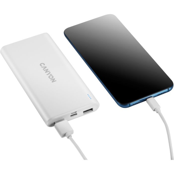 Батарея универсальная Canyon PB-106 10000mAh Input 5V/2A, Output 5V/2.1A(Max) (CNE-CPB1006B) изображение 4