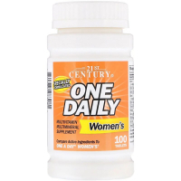 Фото - Вітаміни й мінерали 21st Century Мультивітамін  Мультивітаміни для Жінок, One Daily, 100 таблет 