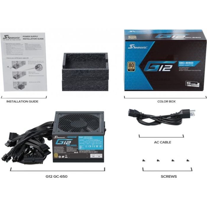 Блок питания Seasonic 650W (G12 GC-650) изображение 6